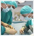 Doctors performing surgery